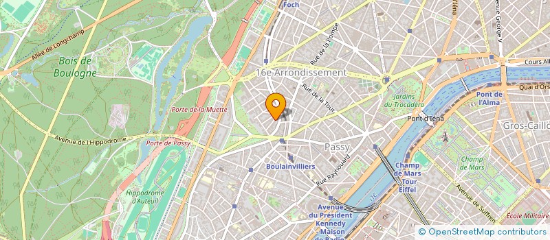 localisation de l'entreprise CABINET MAS ROCHER SARL  PARIS 16