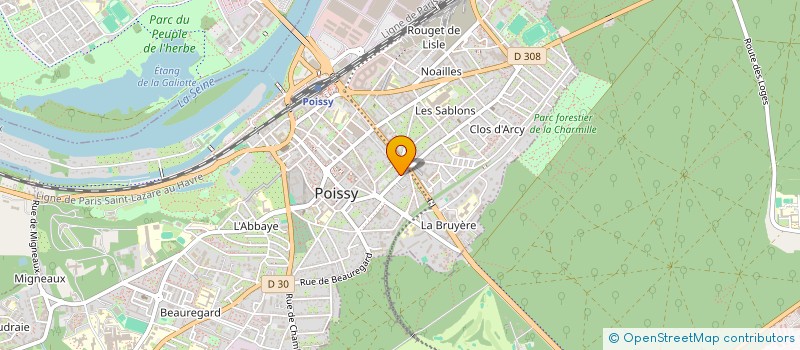 localisation de l'entreprise CABINET MASSON ET CONSULTANTS  POISSY