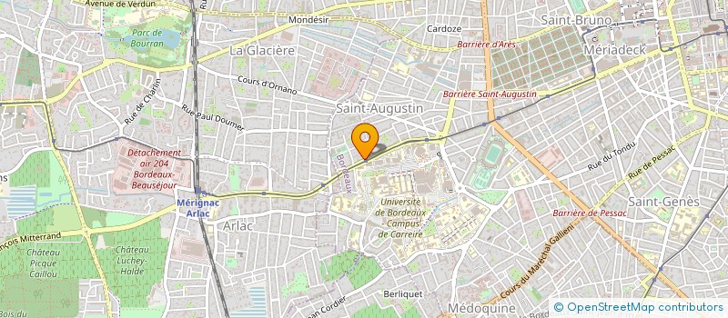 localisation de l'entreprise CABINET MASSOT SA à BORDEAUX