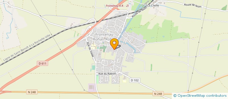 localisation de l'entreprise CABINET MATHE ET ASSOCIES  FRONTENAY-ROHAN-ROHAN