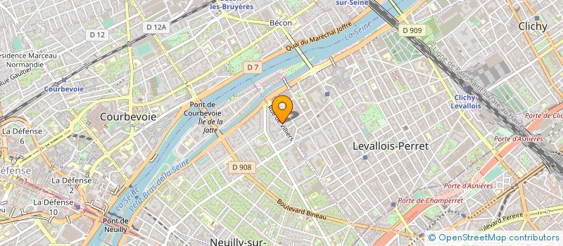 localisation de l'entreprise CABINET MATTEI à LEVALLOIS-PERRET