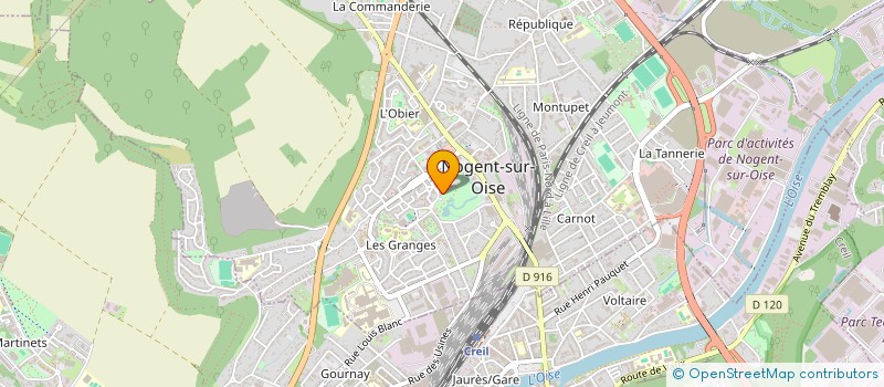 localisation de l'entreprise CABINET MDRECOUVREMENT  NOGENT-SUR-OISE