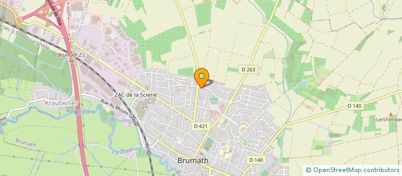 localisation de l'entreprise CABINET MEDI CRISTAL  BRUMATH