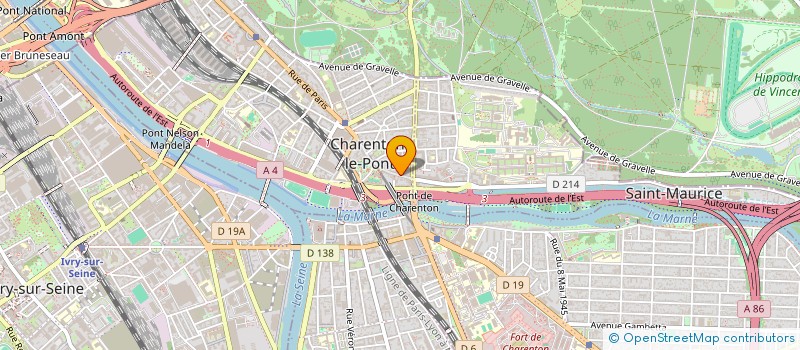 localisation de l'entreprise CABINET MEDICAL 15 RUE DE PARIS  CHARENTON-LE-PONT