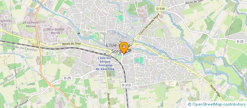 localisation de l'entreprise CABINET MEDICAL à L ISLE SUR LA SORGUE