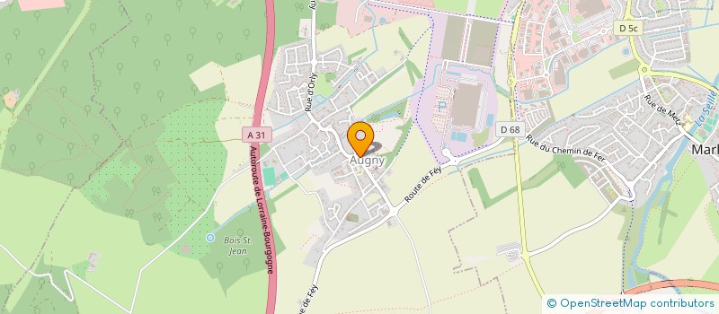 localisation de l'entreprise CABINET MEDICAL AUGNY  AUGNY