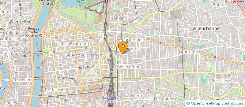 localisation de l'entreprise CABINET MEDICAL BELLECOMBE  LYON