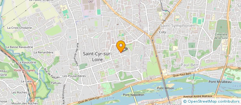 localisation de l'entreprise CABINET MEDICAL BERNARD ET VRAIN  SAINT-CYR-SUR-LOIRE