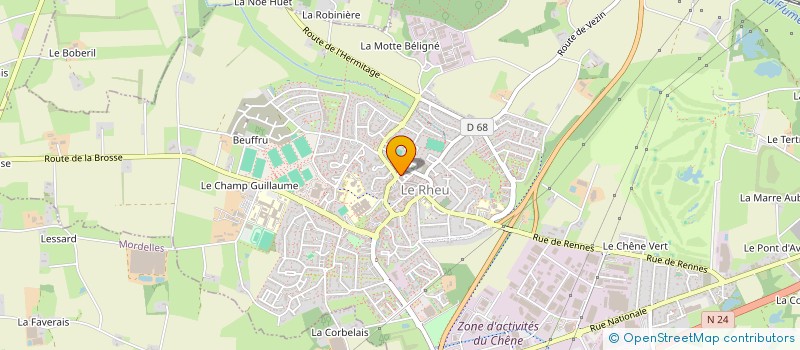 localisation de l'entreprise CABINET MEDICAL BLD à LE RHEU