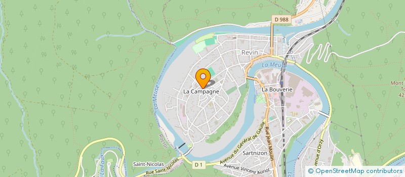 localisation de l'entreprise CABINET MEDICAL CARLIER POUYES  REVIN