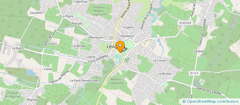 localisation de l'entreprise CABINET MEDICAL CHAIS DE LEOGNAN  LEOGNAN