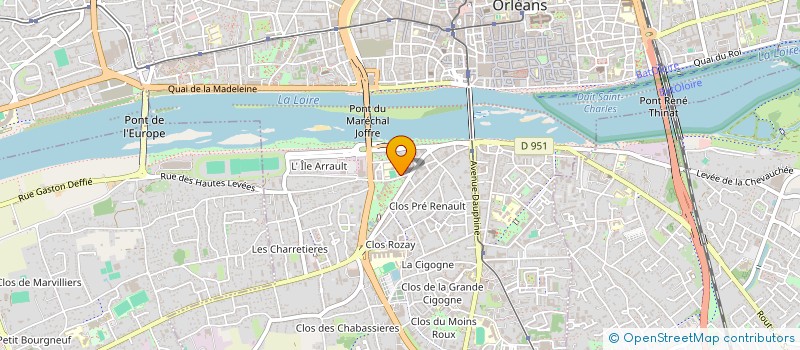 localisation de l'entreprise CABINET MEDICAL CHANLIAT ET LEMERLE à ORLEANS