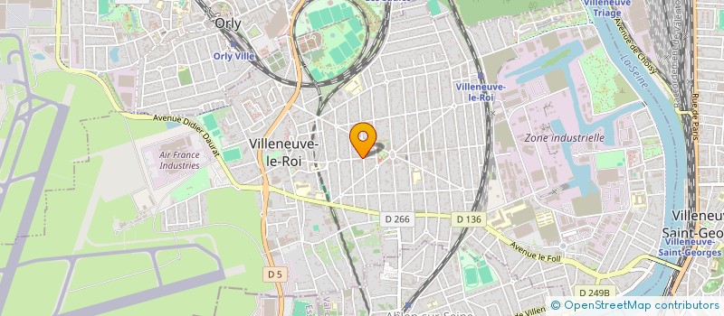 localisation de l'entreprise CABINET MEDICAL CHAUVEAU  VILLENEUVE-LE-ROI