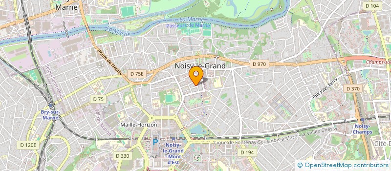 localisation de l'entreprise CABINET MEDICAL COHEN COURANT  NOISY-LE-GRAND