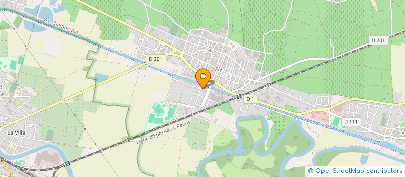 localisation de l'entreprise CABINET MEDICAL COLIN-VILLIERS  AY-CHAMPAGNE