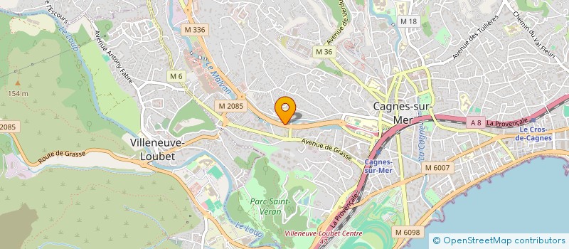 localisation de l'entreprise CABINET MEDICAL CROUZET OZENDA CHRISTOPHE à CAGNES-SUR-MER