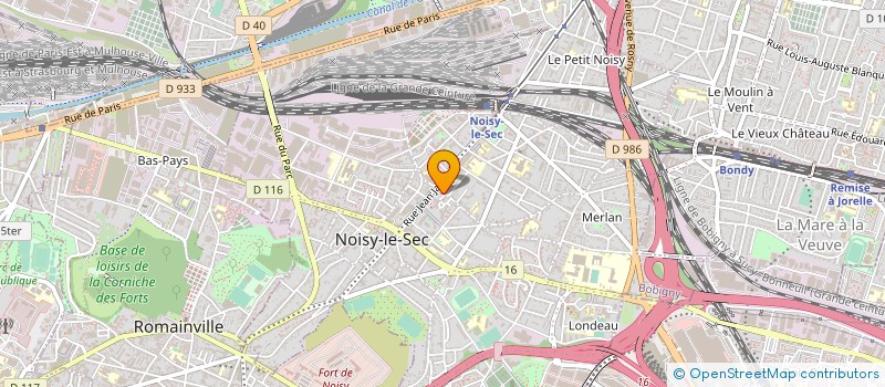localisation de l'entreprise CABINET MEDICAL CUESTA ET MOATTI à NOISY-LE-SEC