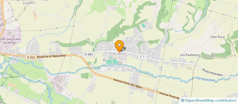 localisation de l'entreprise CABINET MEDICAL D'ESTRABLIN  ESTRABLIN