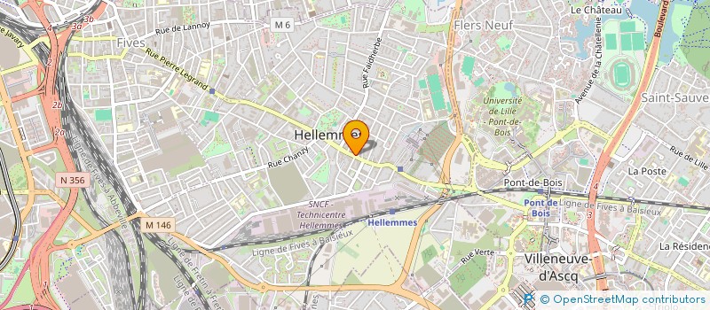 localisation de l'entreprise CABINET MEDICAL D'HELLEMMES à LILLE