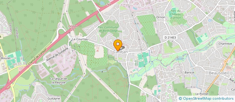 localisation de l'entreprise CABINET MEDICAL DE BARBICADGE à CANEJAN