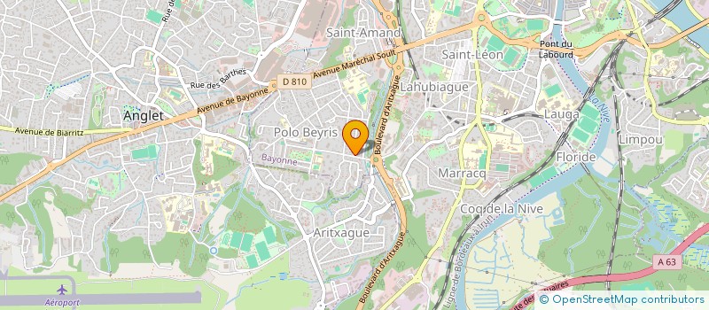 localisation de l'entreprise CABINET MEDICAL DE BEYRIS  BAYONNE
