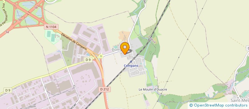 localisation de l'entreprise CABINET MEDICAL DE COMPANS  COMPANS