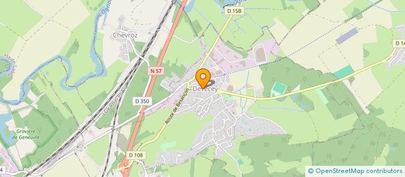 localisation de l'entreprise CABINET MEDICAL DE DEVECEY  DEVECEY