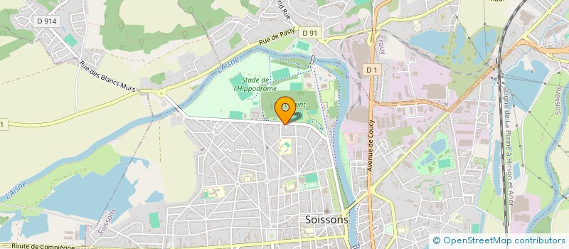 localisation de l'entreprise CABINET MEDICAL DE LA CERISAIE à SOISSONS