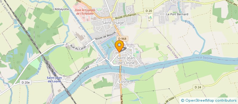 localisation de l'entreprise CABINET MEDICAL DE LA GARE D'EAU  SAINT-JEAN-DE-LOSNE