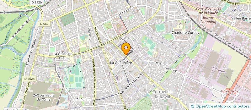 localisation de l'entreprise CABINET MEDICAL DE LA GUERINIERE à CAEN