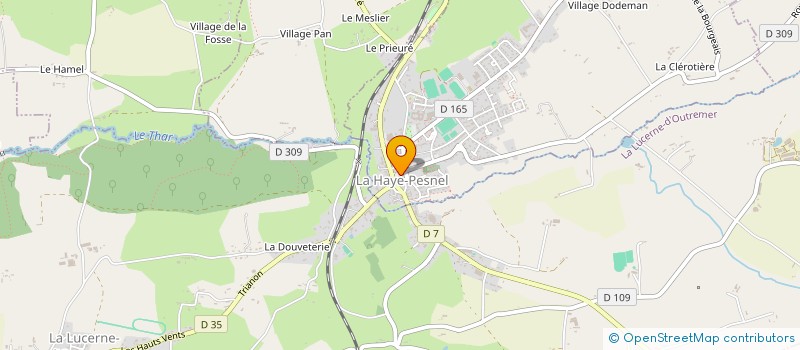 localisation de l'entreprise CABINET MEDICAL DE LA HAYE PESNEL  LA HAYE-PESNEL