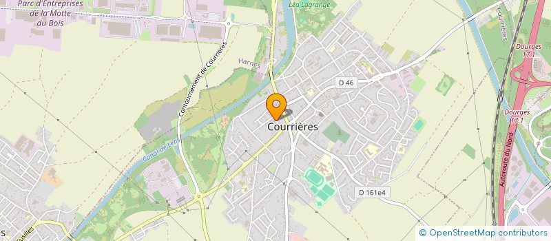 localisation de l'entreprise CABINET MEDICAL DE LA RUE VICTOR HUGO à COURRIERES