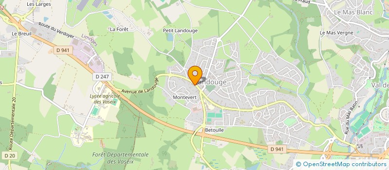 localisation de l'entreprise CABINET MEDICAL DE LANDOUGE à LIMOGES