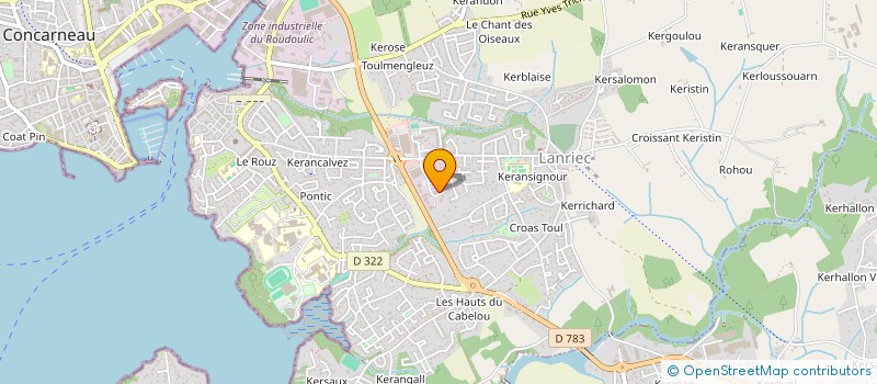 localisation de l'entreprise CABINET MEDICAL DE LANRIEC à CONCARNEAU