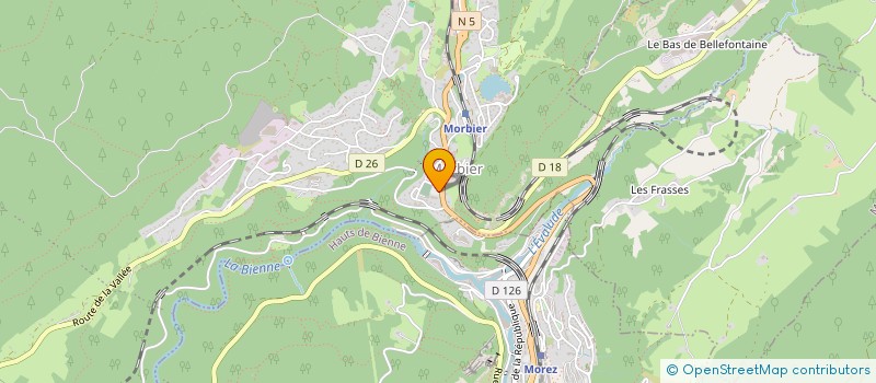 localisation de l'entreprise CABINET MEDICAL DE MORBIER  MORBIER