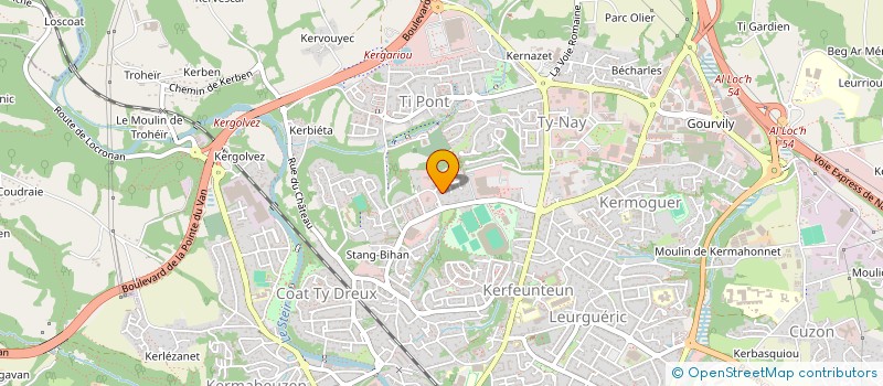 localisation de l'entreprise CABINET MEDICAL DE PENVILLERS à QUIMPER