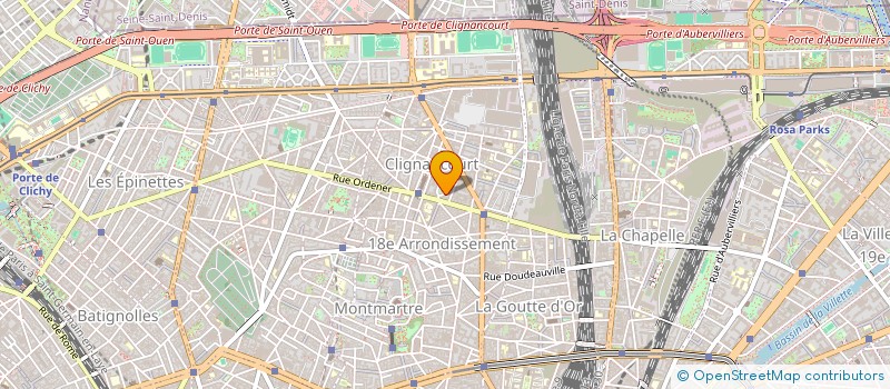 localisation de l'entreprise CABINET MEDICAL DE SPECIALISTES 4 SQUARE DE CLIGNANCOURT  PARIS