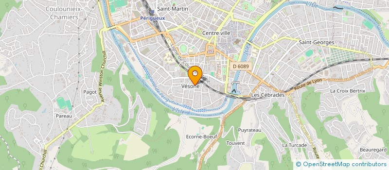localisation de l'entreprise CABINET MEDICAL DE VESONE à PERIGUEUX