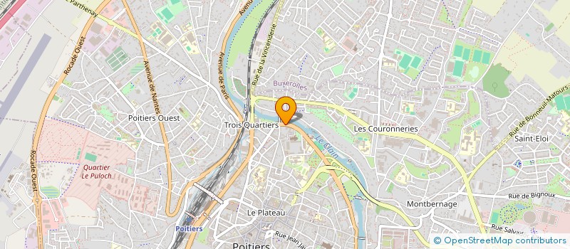 localisation de l'entreprise CABINET MEDICAL DES 3 QUARTIERS  POITIERS