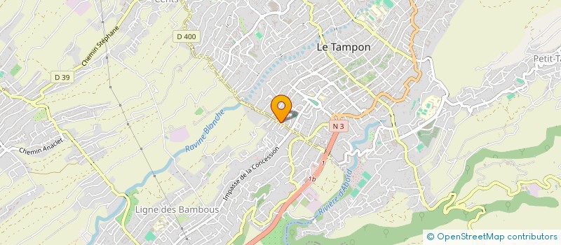 localisation de l'entreprise CABINET MEDICAL DES 400 à LE TAMPON