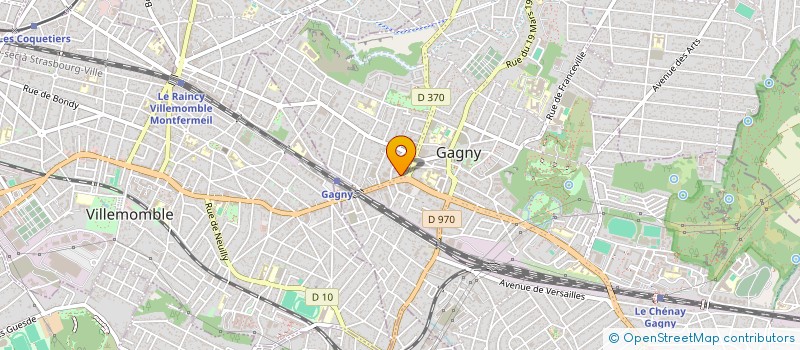 localisation de l'entreprise CABINET MEDICAL DES AUBEPINES  GAGNY