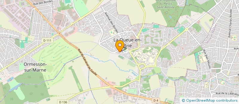 localisation de l'entreprise CABINET MEDICAL DES BORDES  LA QUEUE-EN-BRIE