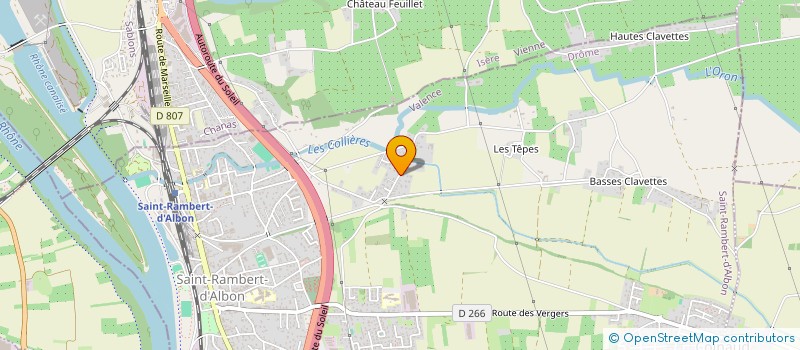 localisation de l'entreprise CABINET MEDICAL DES CLAVETTES  SAINT-RAMBERT-D'ALBON