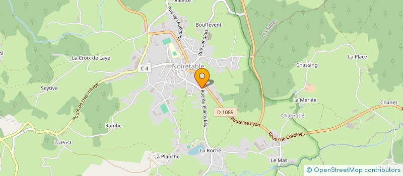 localisation de l'entreprise CABINET MEDICAL DES DOCTEURS DAVID, MASSACRIER ET ROUZAIRE à NOIRETABLE