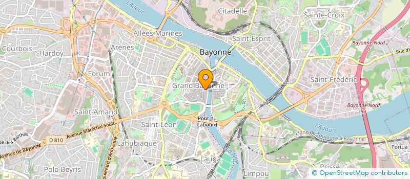 localisation de l'entreprise CABINET MEDICAL DES HALLES à BAYONNE