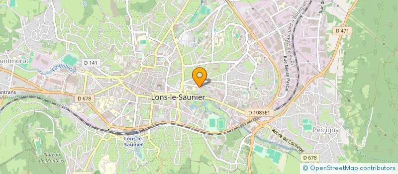 localisation de l'entreprise CABINET MEDICAL DES MOUILLERES à LONS-LE-SAUNIER