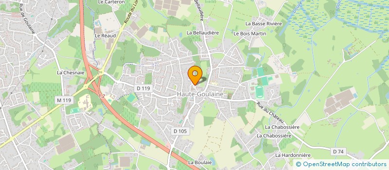 localisation de l'entreprise CABINET MEDICAL DES PLATANES  HAUTE-GOULAINE