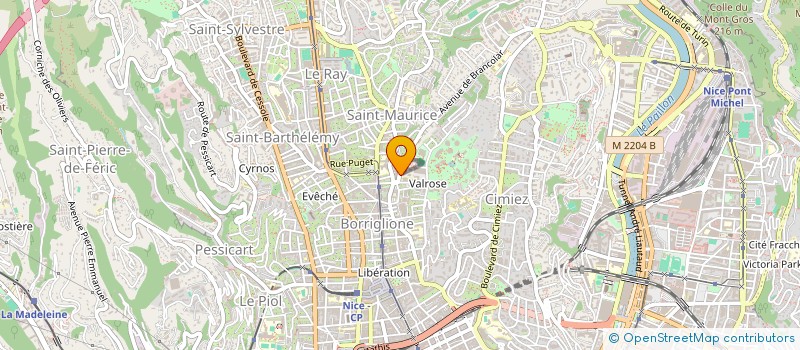 localisation de l'entreprise CABINET MEDICAL DOCTEUR LUQUET à NICE