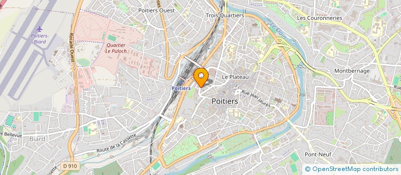 localisation de l'entreprise CABINET MEDICAL DR BOISSEL DR COUSSOT à POITIERS