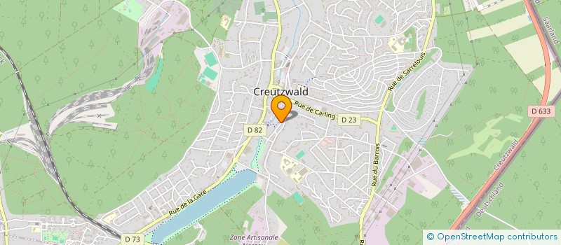 localisation de l'entreprise CABINET MEDICAL DR FRAUKE KNITTLMAYER  CREUTZWALD